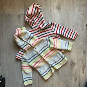 Baby Gap Knit Striped Hoodie Bundle